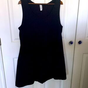 Anthropologie AMADI Black Sleeveless Knee-Length XL 100% cotton current